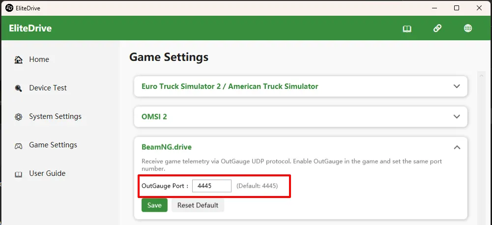 Game Communication Settings