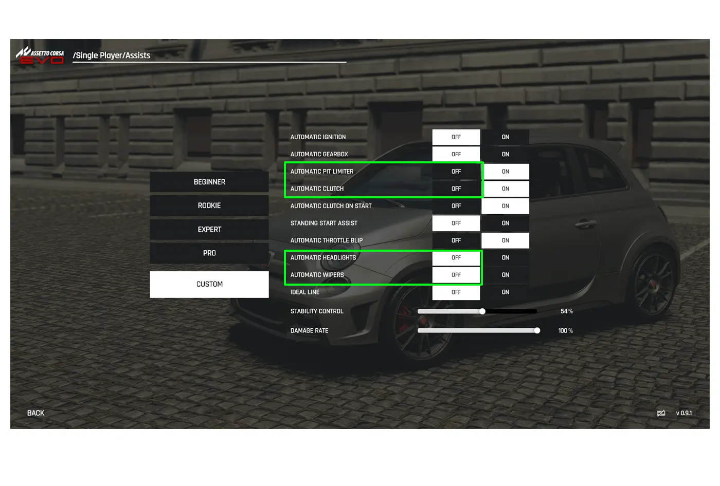 Game Settings