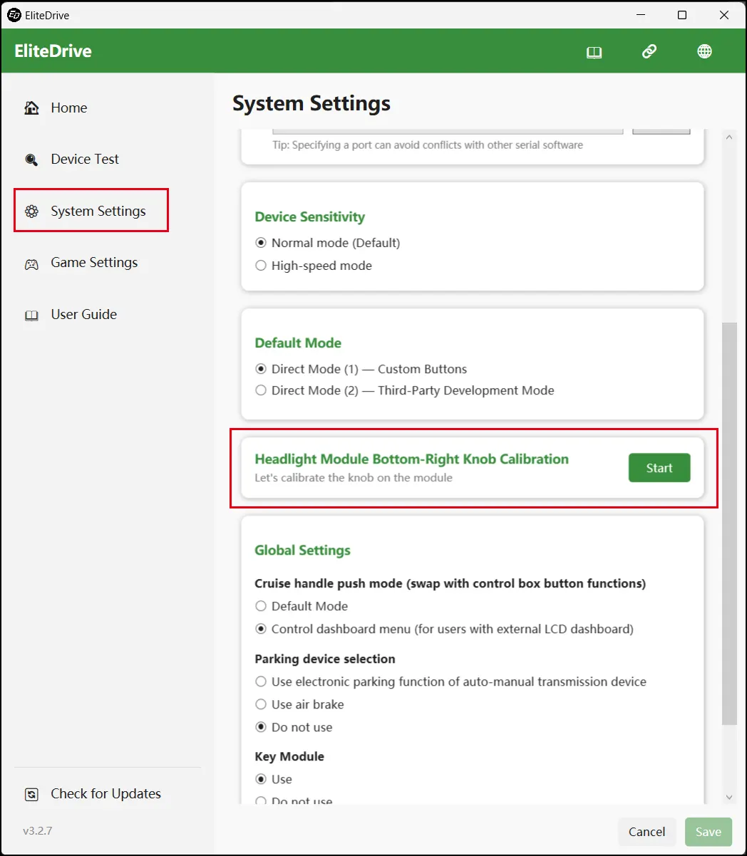 System Settings